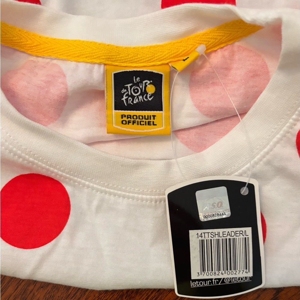 🚴‍♀️T-Shirt Polka Dots Red & White - Picture 6 of 8